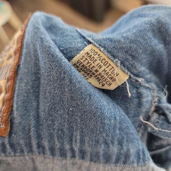 VINTAGE CHAMONIX Denim Button Down Top - Picture 6 of 6